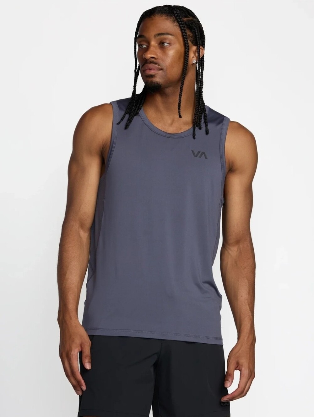NWT Men's "RVCA Sport Vent Tank Top" in color Ink & Comes In Various Sizes